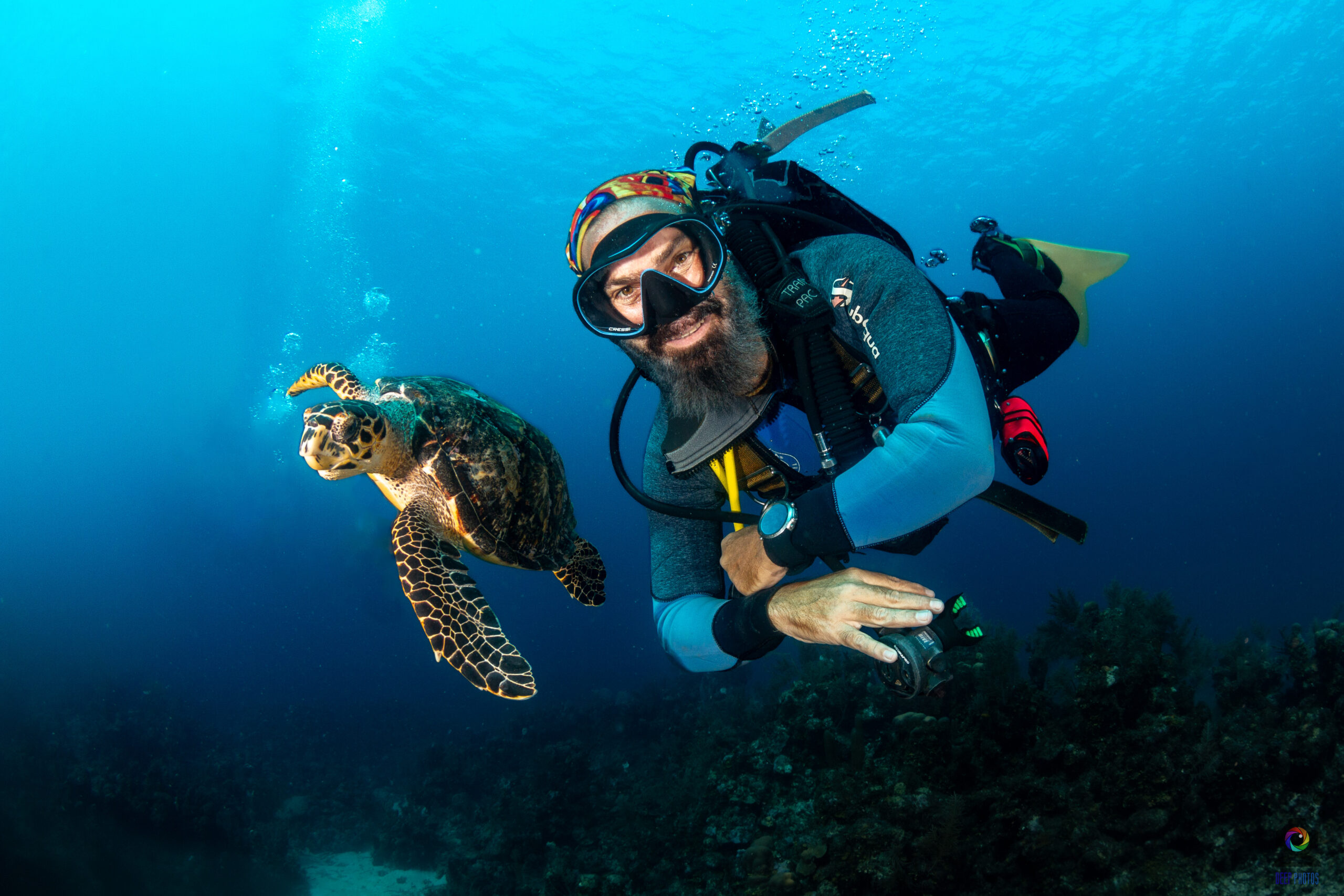 Instructor de buceo Roatán